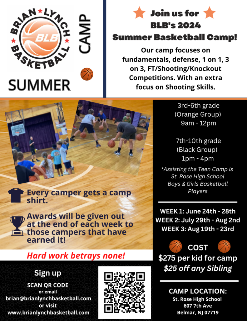 BLB Summer Camps Brian Lynch Basketball